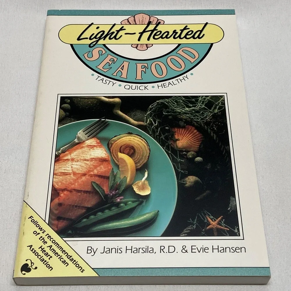 Light-Hearted Seafood Book By Janis Harsila & Evie Hansen‎ Vintage